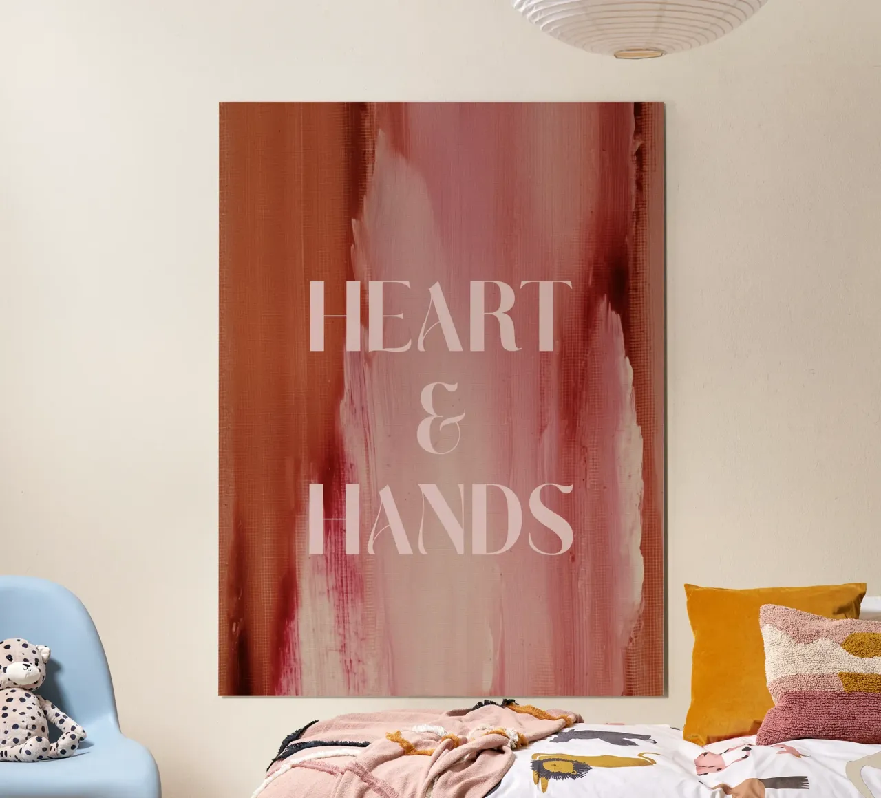 Soft Poems No 12 poster con telaio in legno da treechild