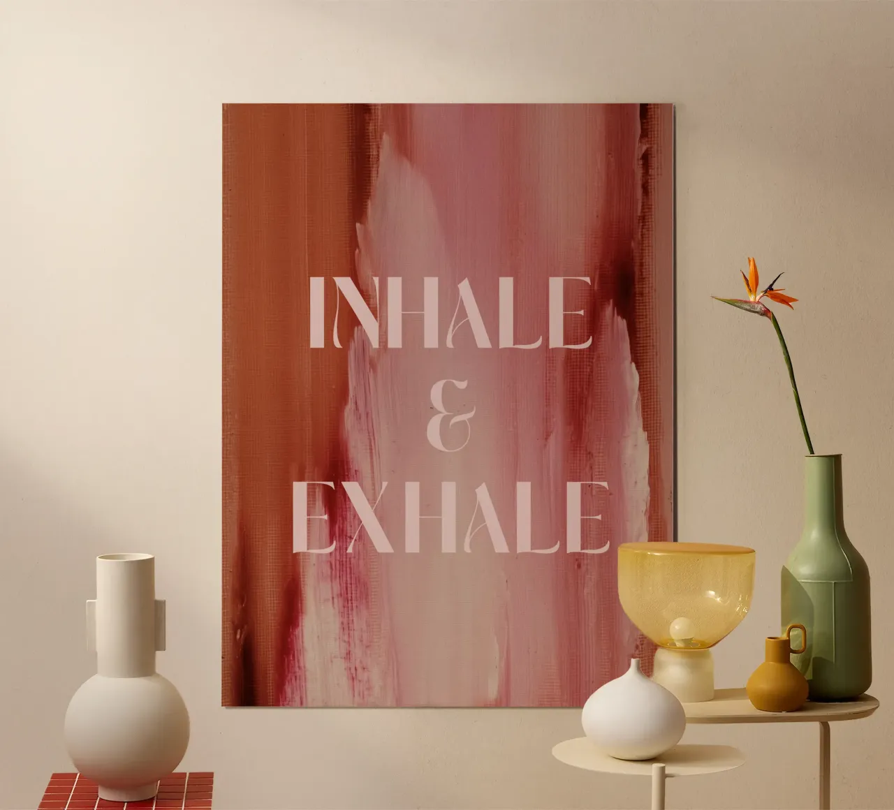 Soft Poems No 13 poster con telaio in legno da treechild