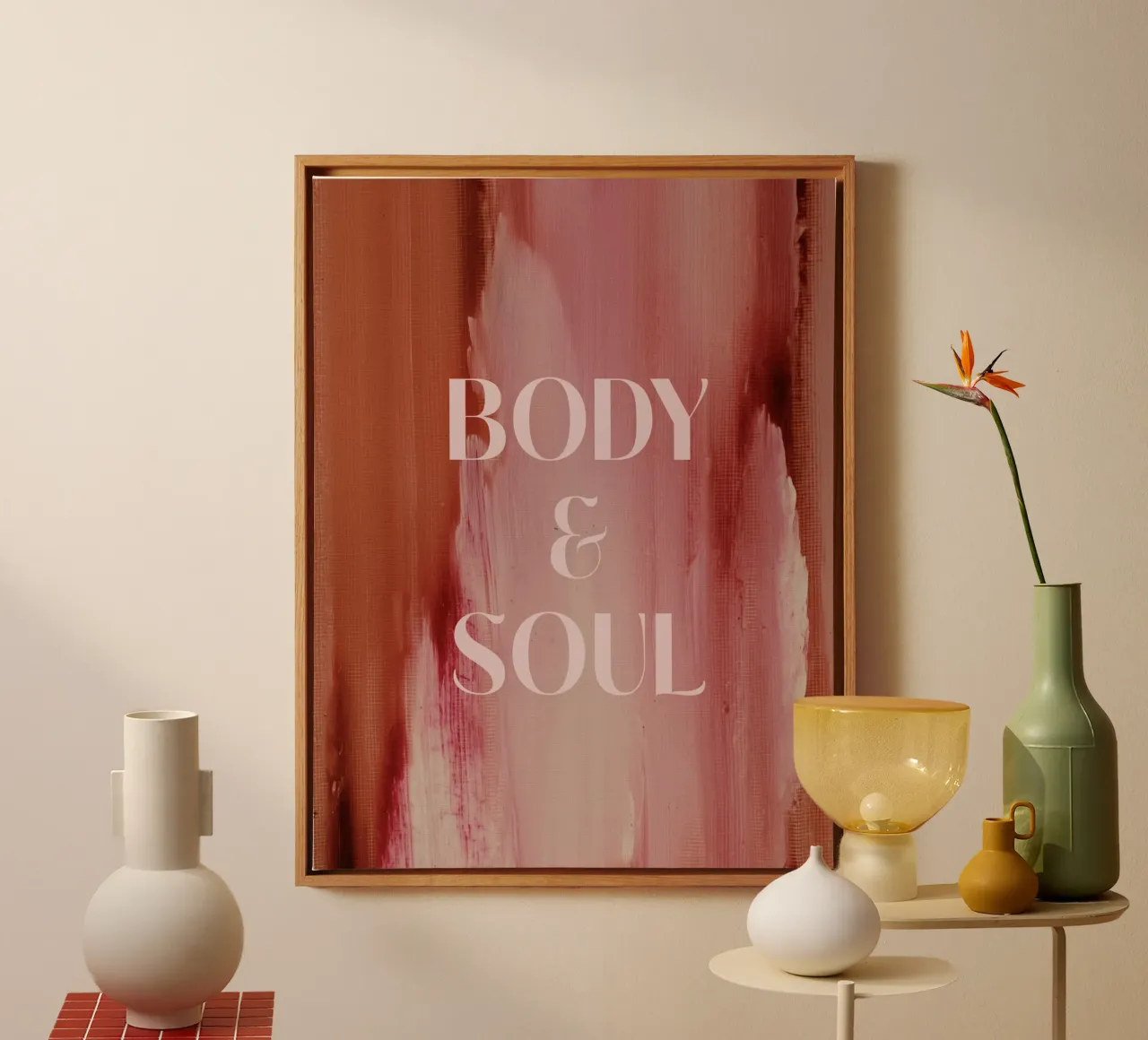 Soft Poems No 14 tela con Cornice a cassetta da treechild