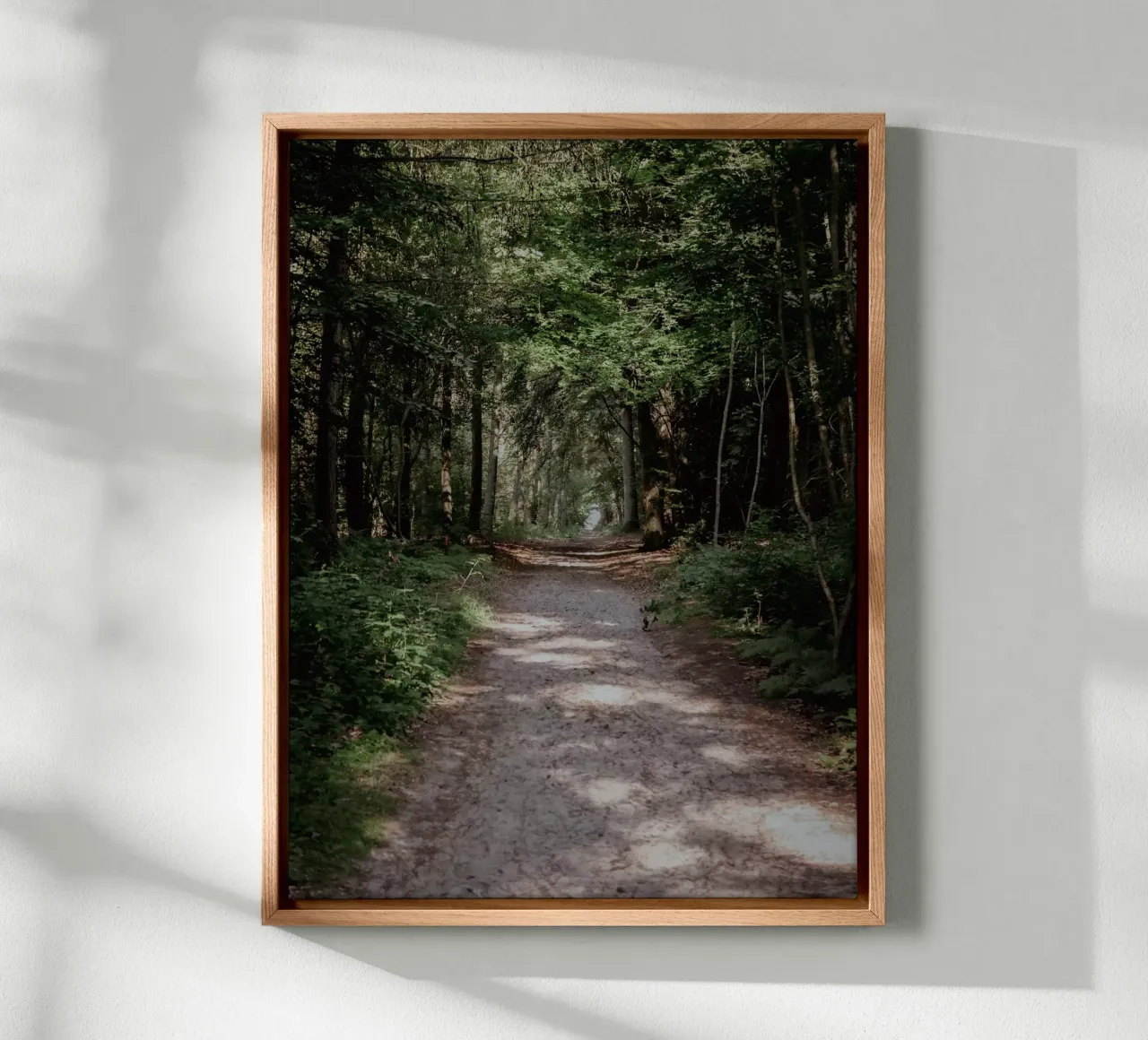 The journey is the destination canvas with Floater frame by Janine Sommer Fotografie