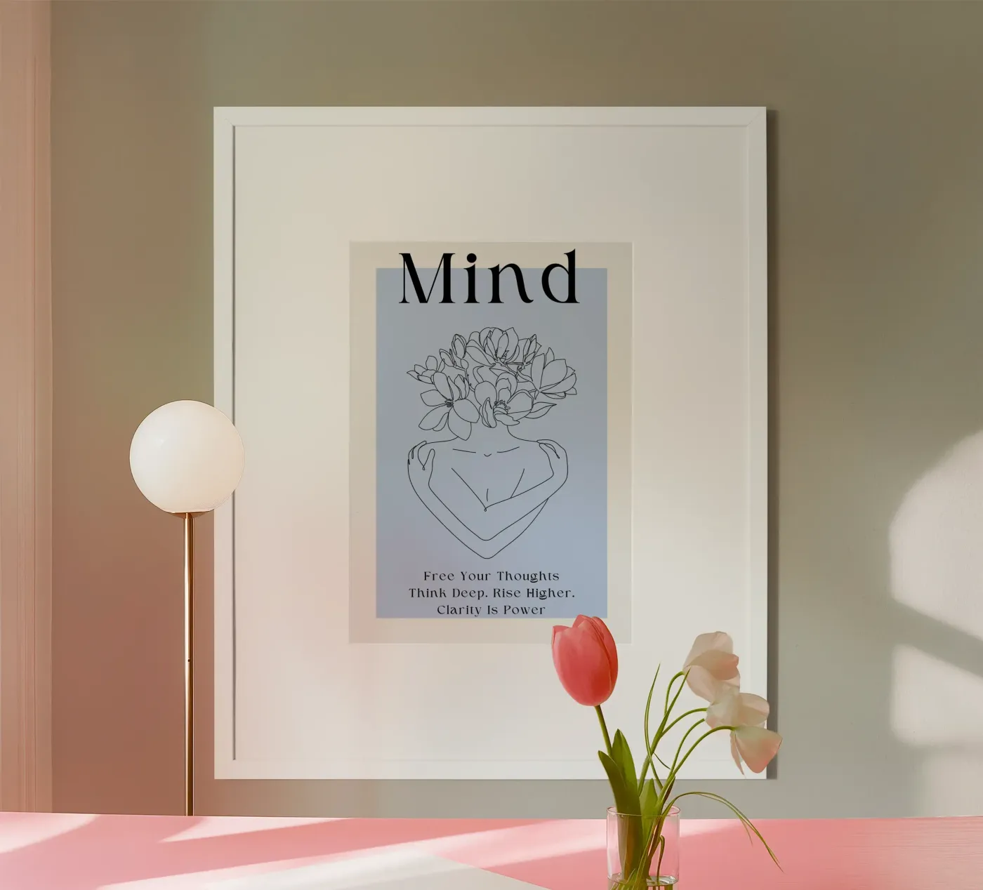 „Mind - Free Your Thoughts" poster da Plantiful Print