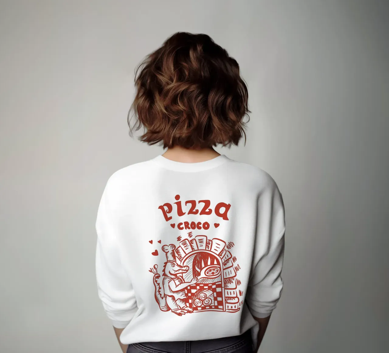 Pizza Croco felpa da Studio Dolci