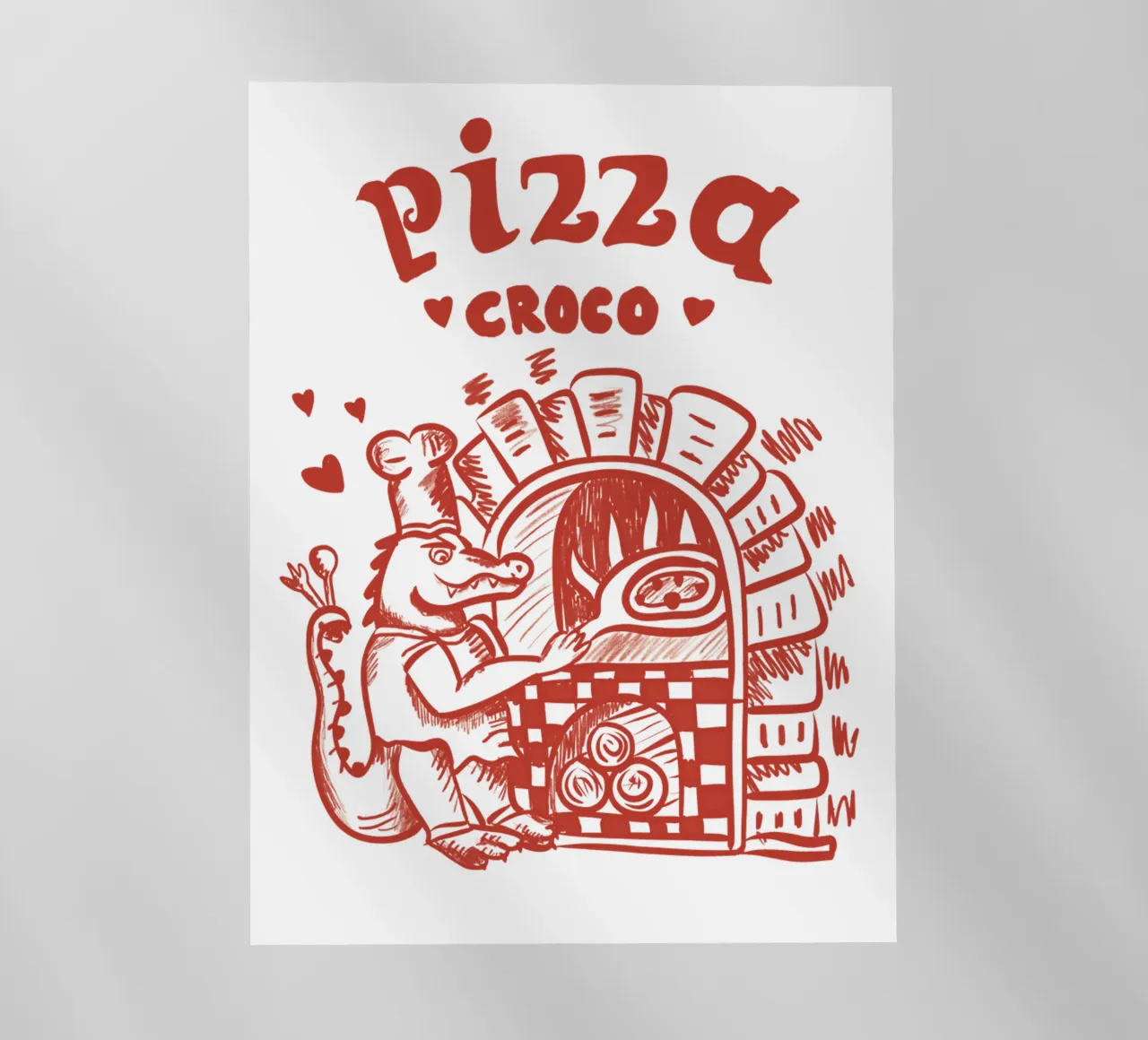 Pizza Croco pellicola backlit da Studio Dolci