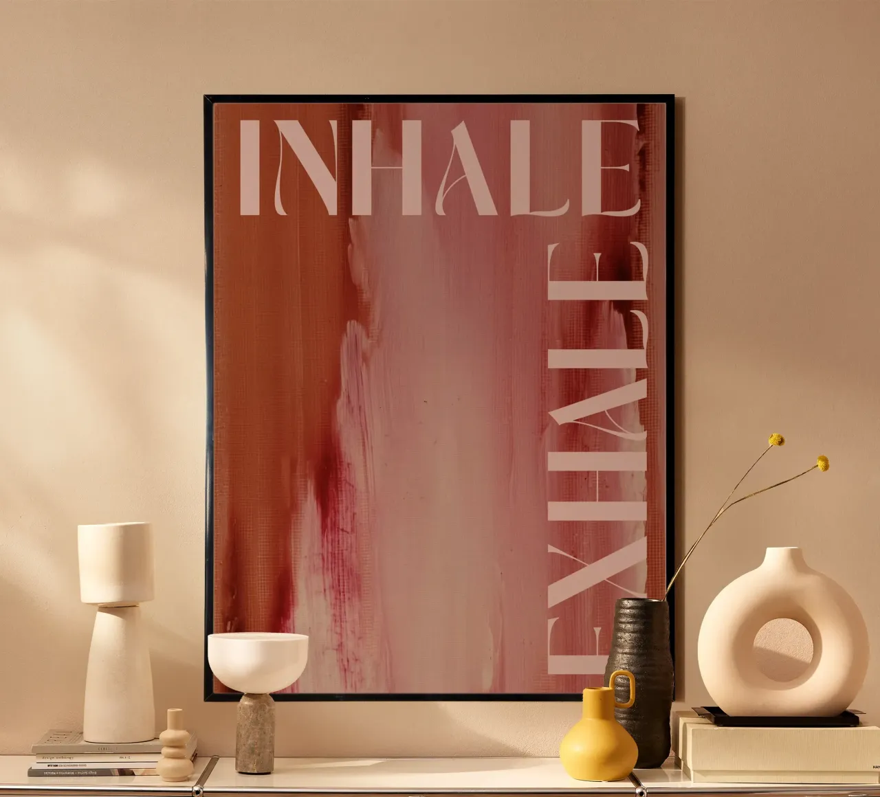 Soft Poems No 17 poster con telaio in plastica da treechild