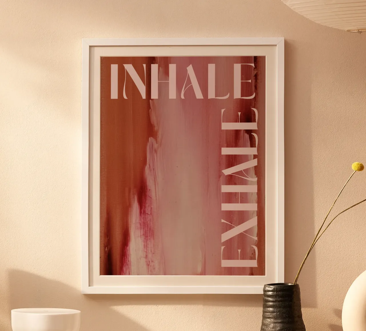 Soft Poems No 17 poster con telaio in plastica da treechild