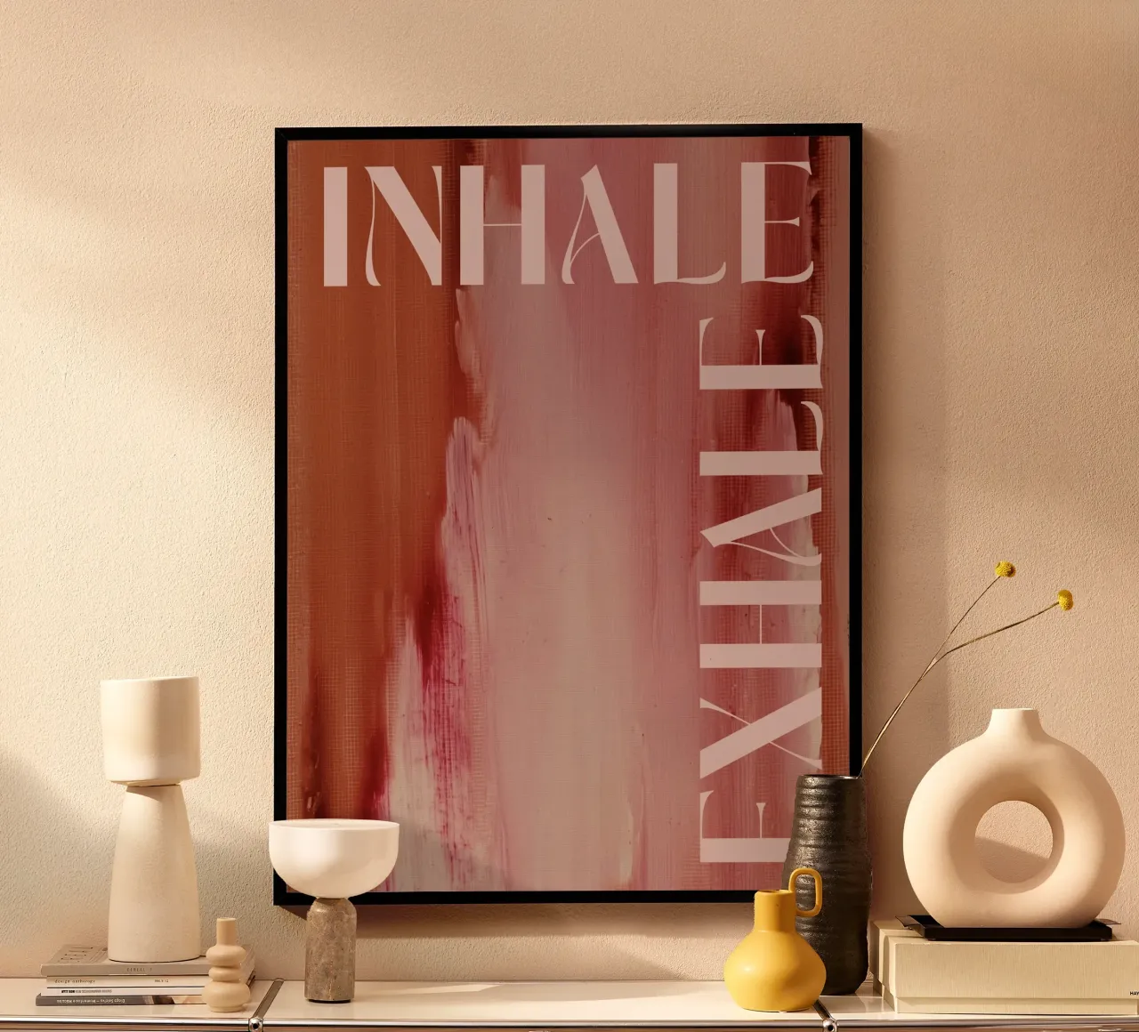 Soft Poems No 17 poster con telaio in plastica da treechild