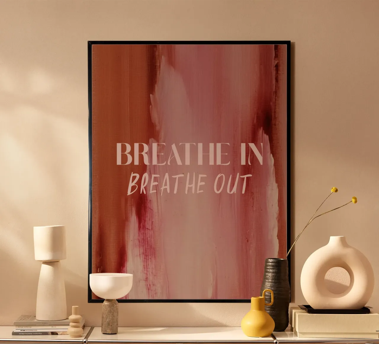 Soft Poems No 18 poster con telaio in legno da treechild