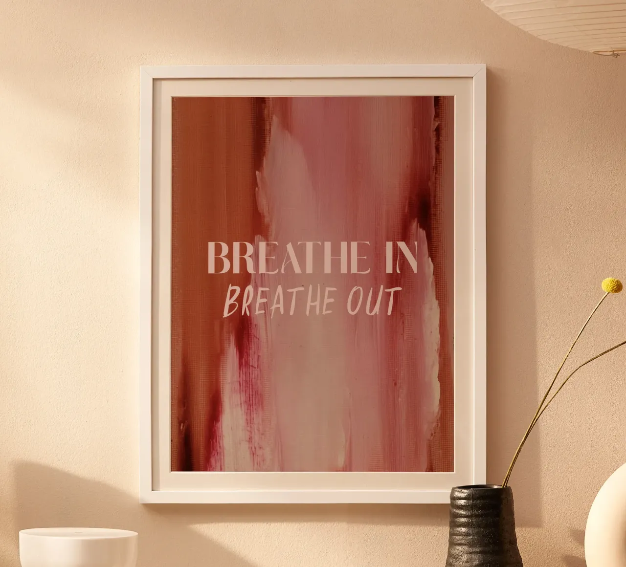 Soft Poems No 18 poster con telaio in legno da treechild