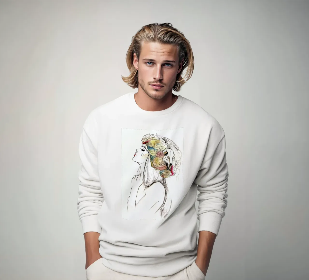 Flowered felpa da Ina Stanimirova