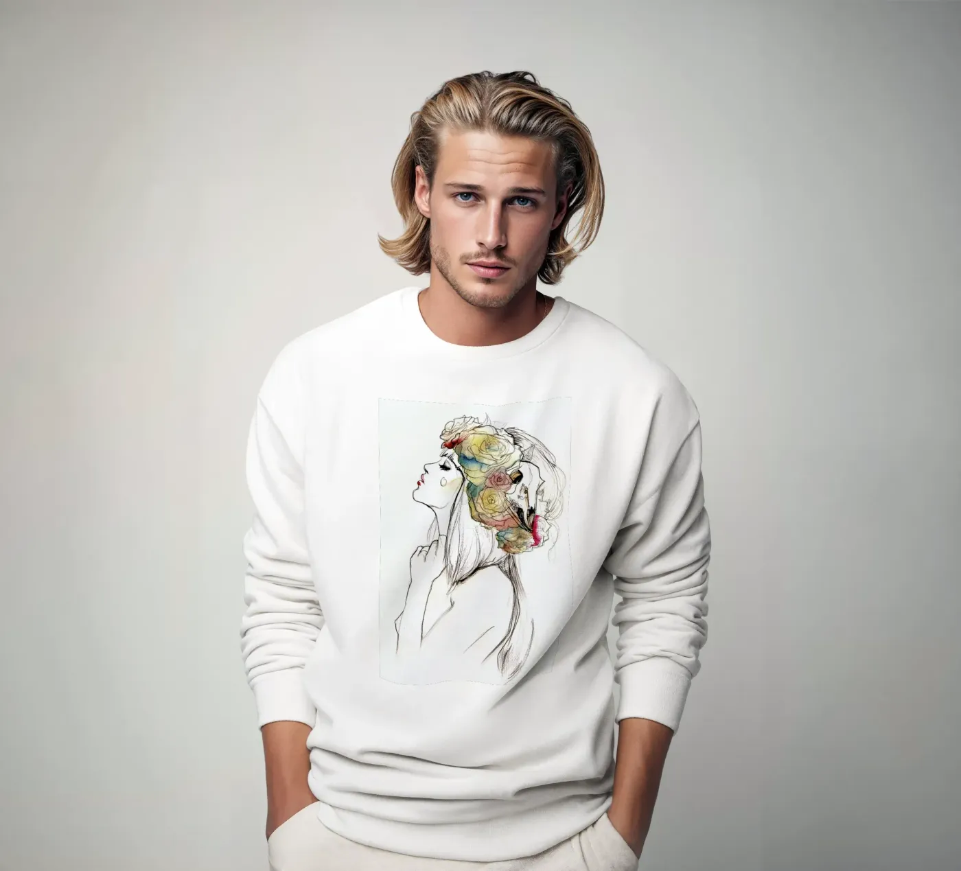 Flowered felpa da Ina Stanimirova