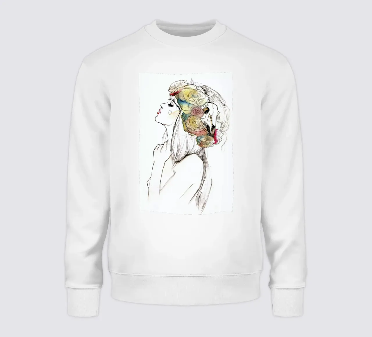 Flowered felpa da Ina Stanimirova