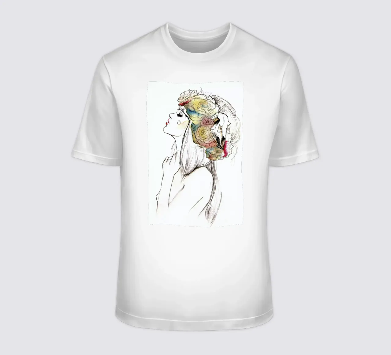 Flowered t-shirt da Ina Stanimirova