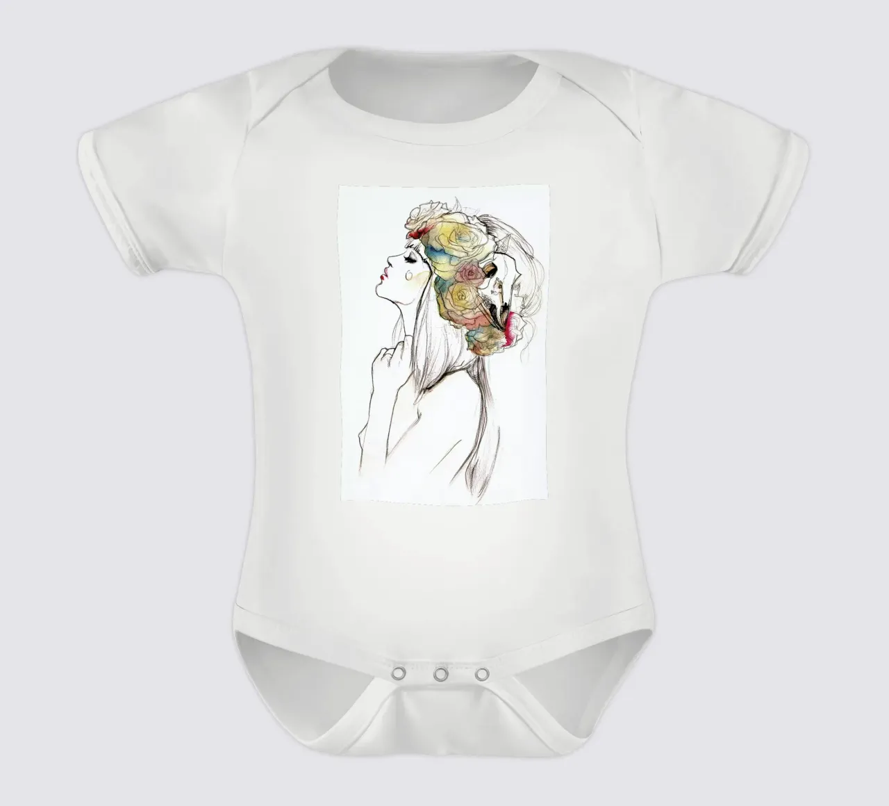 Flowered body bébé de Ina Stanimirova