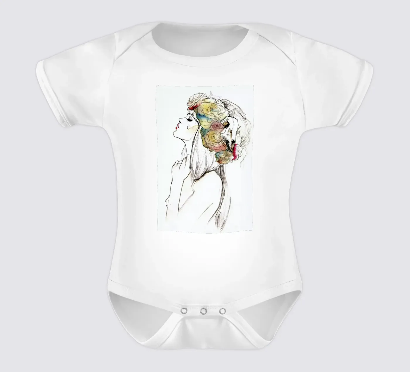 Flowered body bébé de Ina Stanimirova