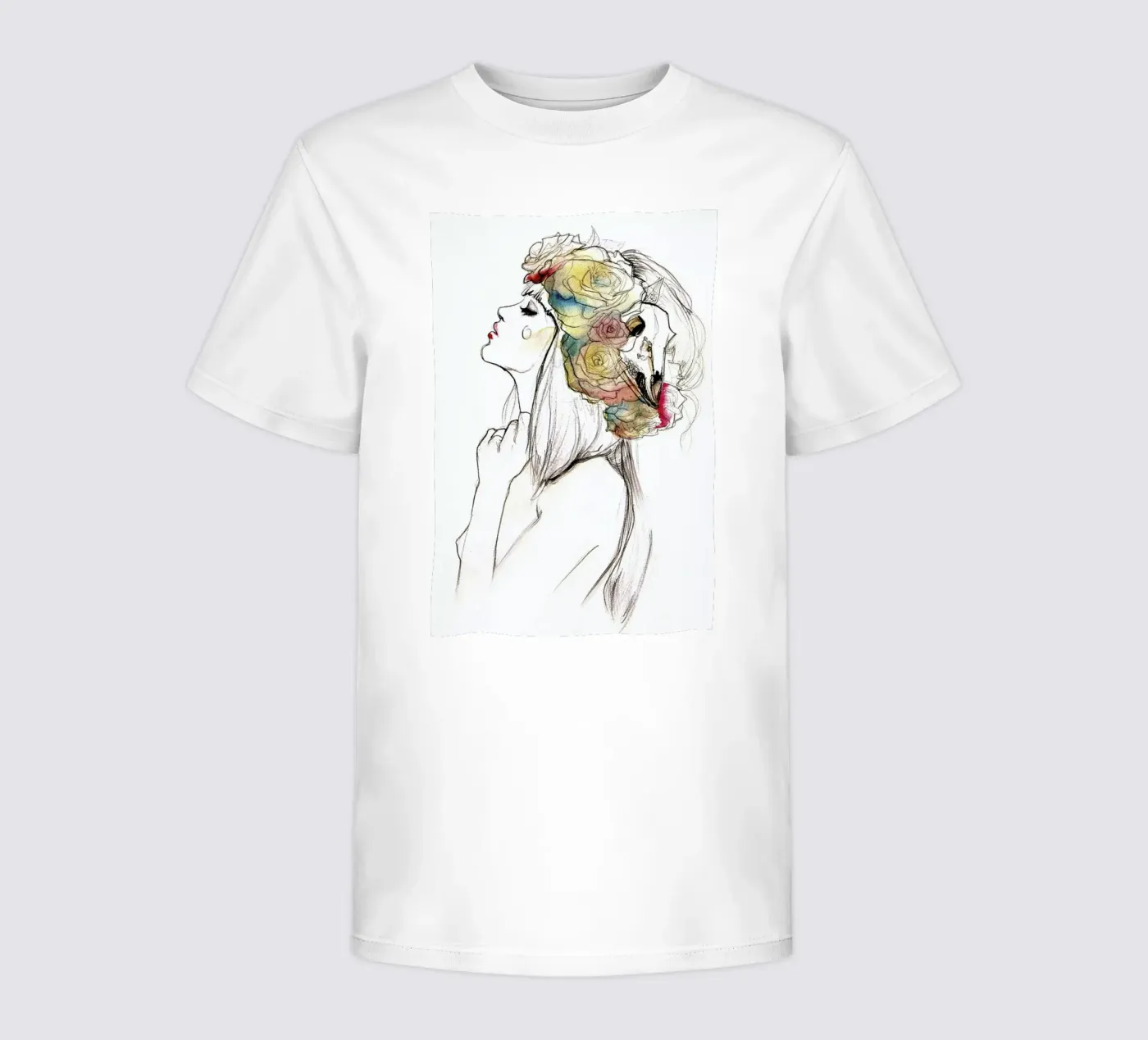 Flowered kids t-shirt by Ina Stanimirova