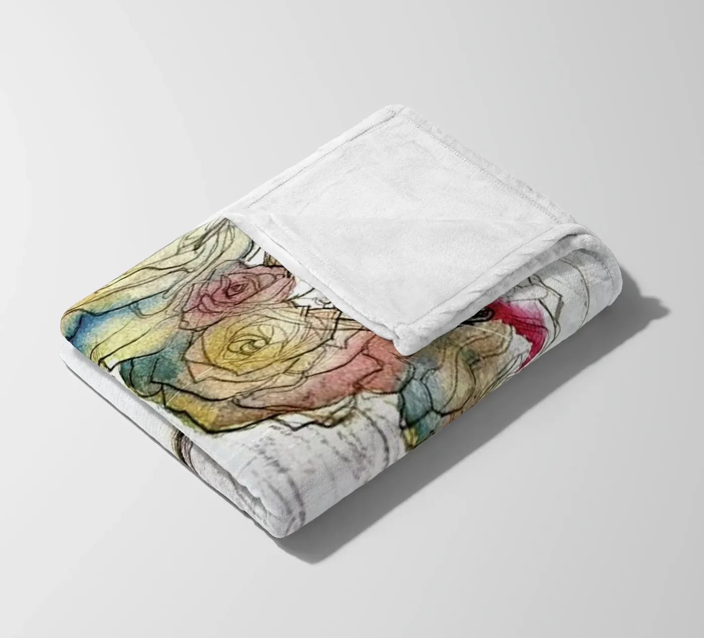 Flowered Fleecedecke von Ina Stanimirova