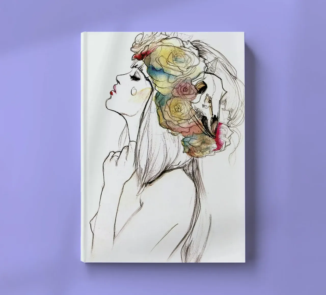 Flowered notebook by Ina Stanimirova