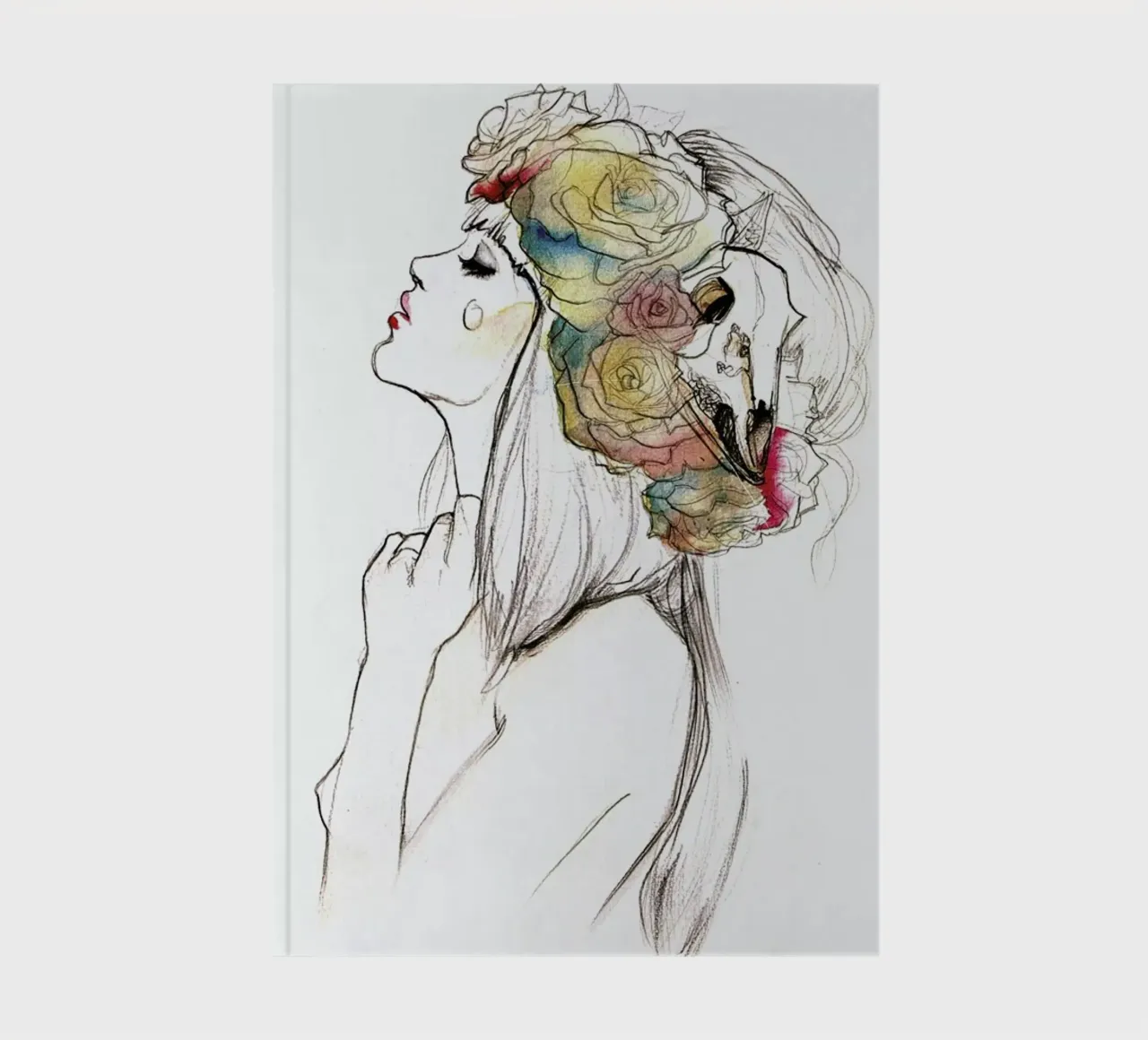 Flowered notebook by Ina Stanimirova