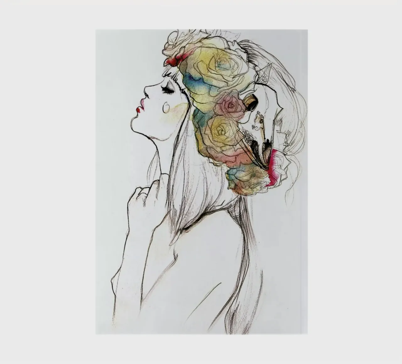 Flowered notebook by Ina Stanimirova