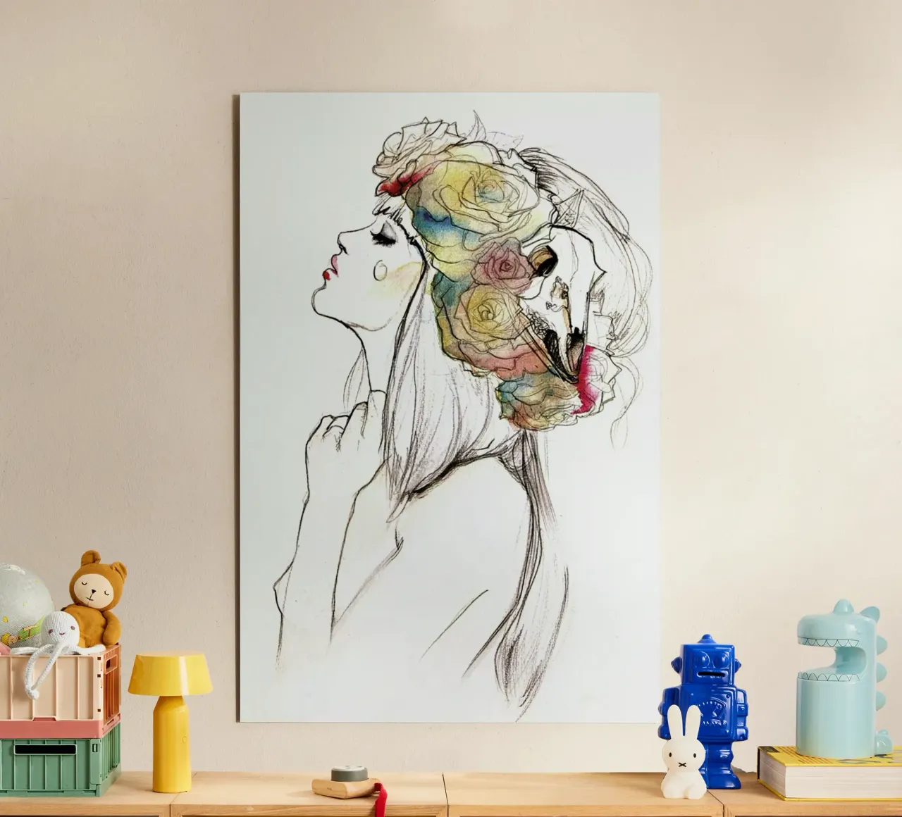 Flowered forex plate by Ina Stanimirova