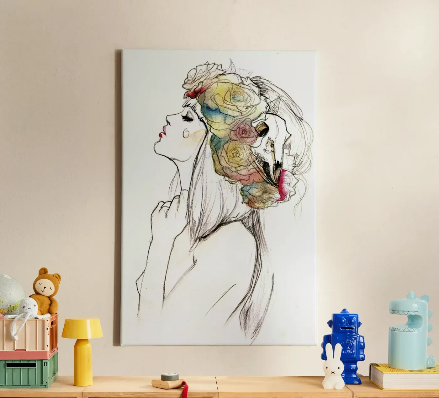 Flowered canvas by Ina Stanimirova