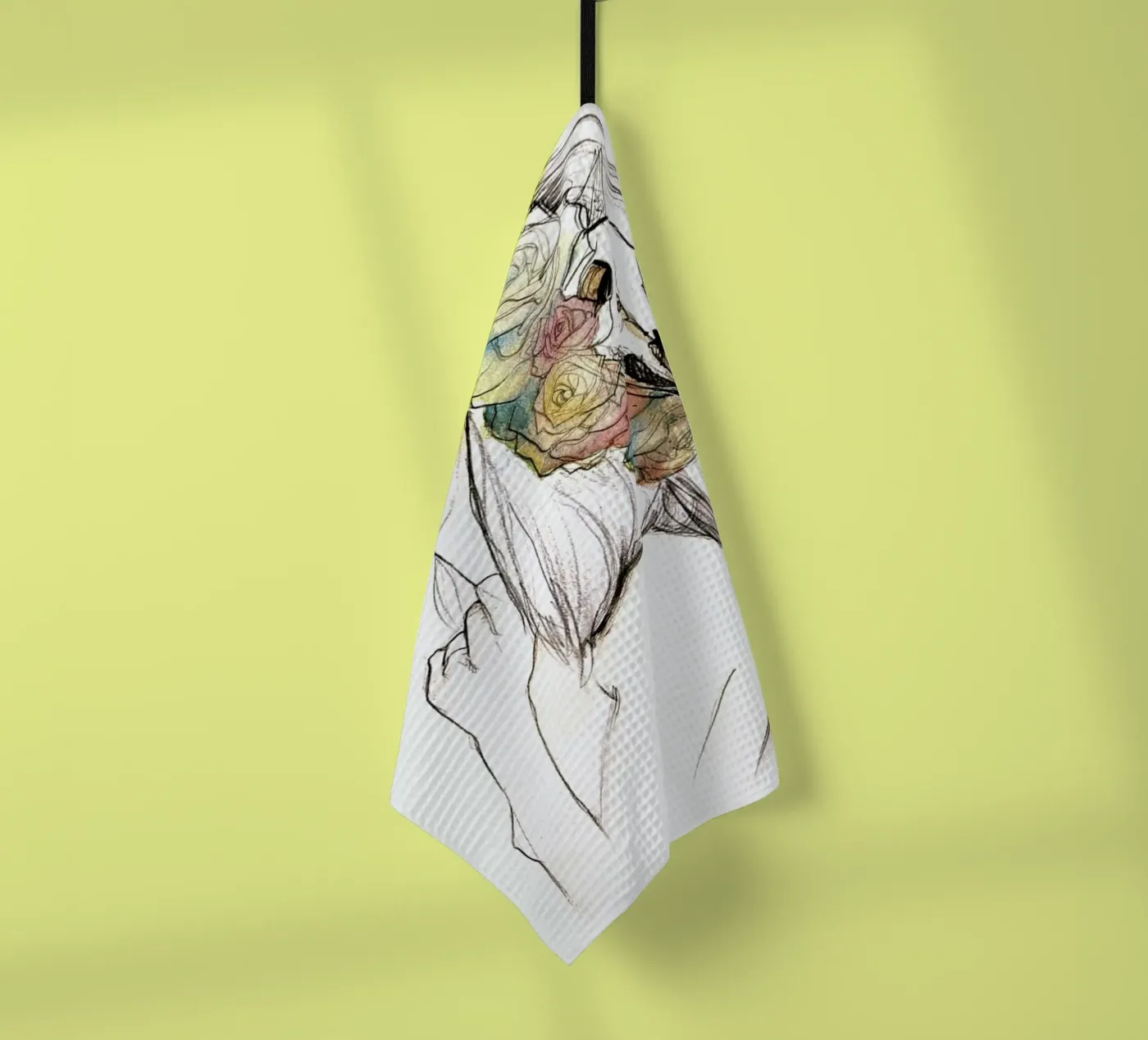 Flowered Geschirrtuch von Ina Stanimirova