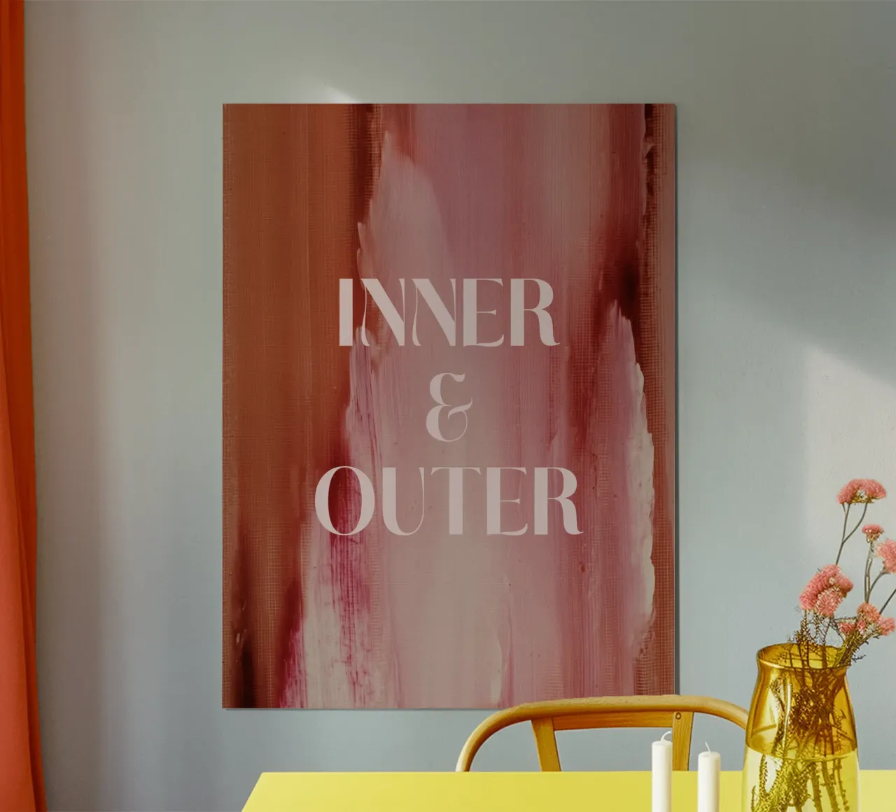 Soft Poems No 20 poster con telaio in legno da treechild