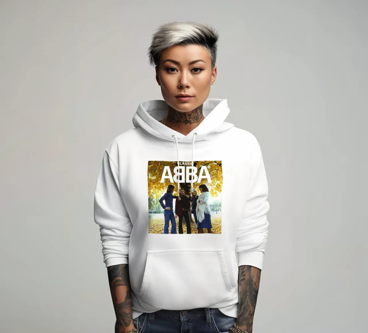Poster classico degli Abba felpa con cappuccio da MULTIMEDIA ARTWORK