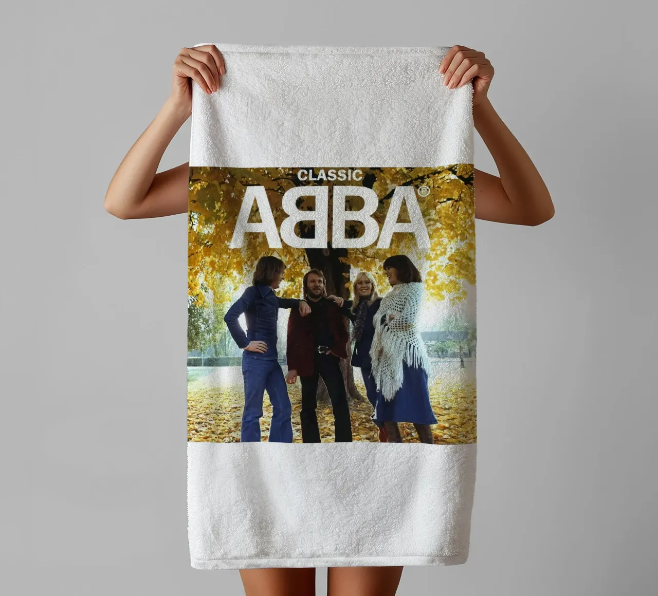 Poster classico degli Abba asciugamano da bagno da MULTIMEDIA ARTWORK