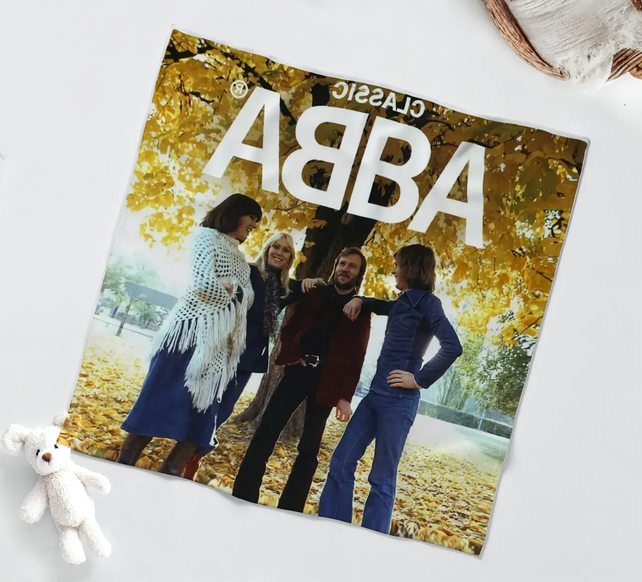 Poster classico degli Abba coperta in pile da MULTIMEDIA ARTWORK