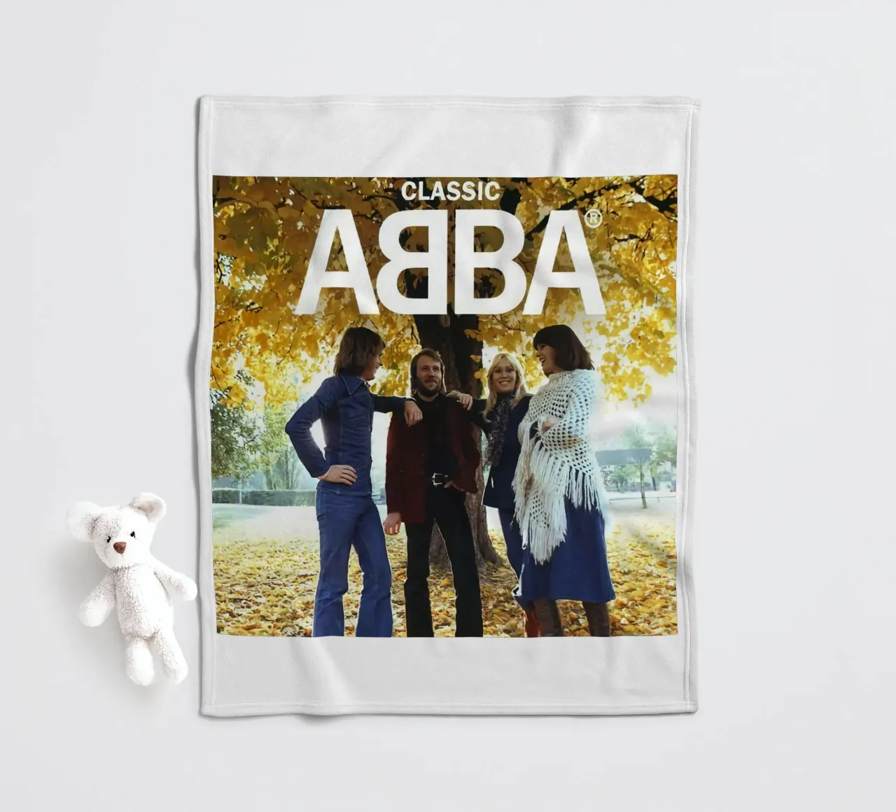Poster classico degli Abba coperta in pile da MULTIMEDIA ARTWORK
