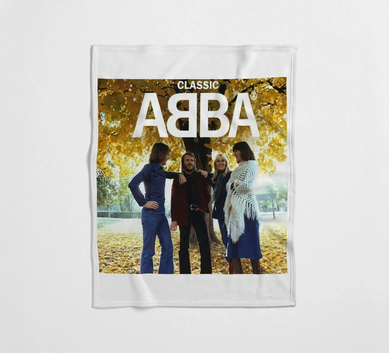 Poster classico degli Abba coperta in pile da MULTIMEDIA ARTWORK