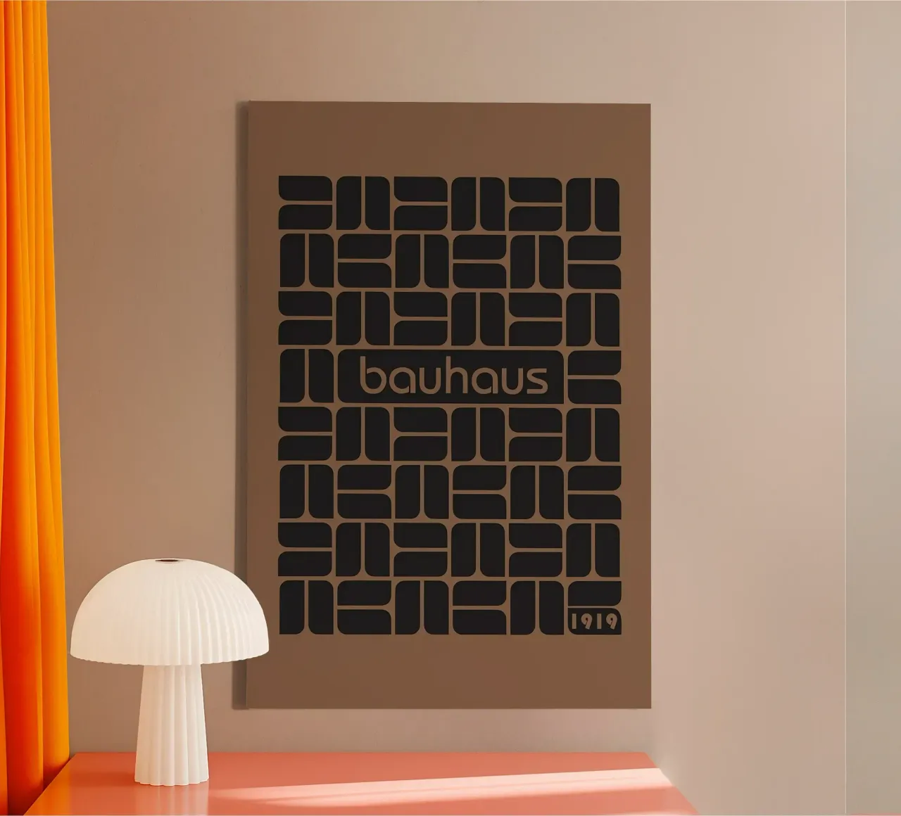 Bauhaus 1919 tela con Cornice a cassetta da Narciso