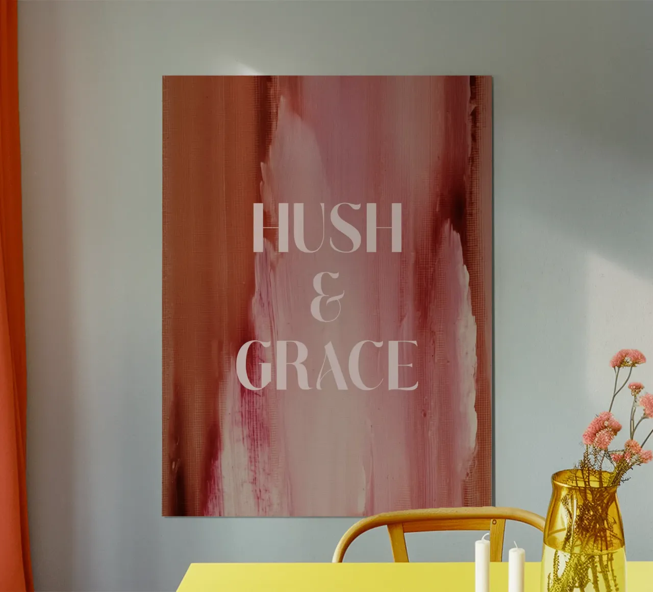 Soft Poems No 21 poster con telaio in legno da treechild