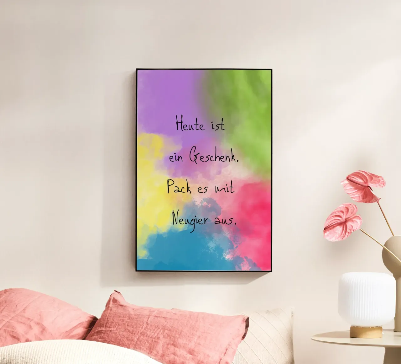 Ein Geschenk acrylic glass by AESTHETIC VIBES by Isabel