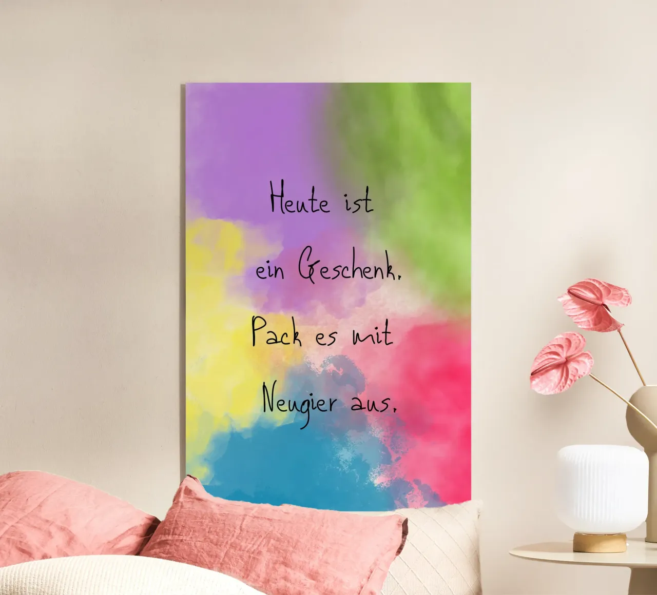 Ein Geschenk acrylic glass by AESTHETIC VIBES by Isabel