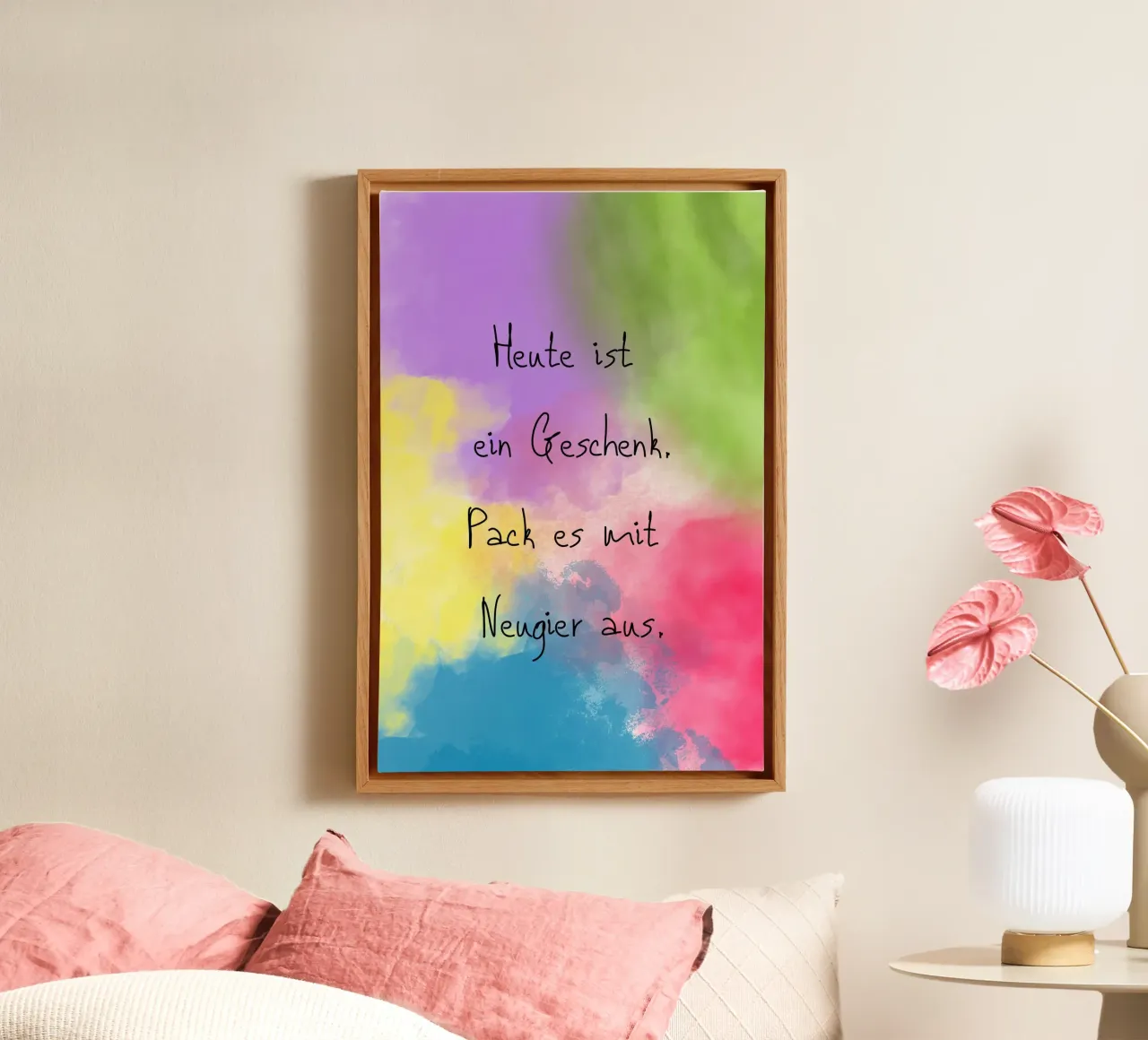 Ein Geschenk tela con Cornice a cassetta da AESTHETIC VIBES by Isabel