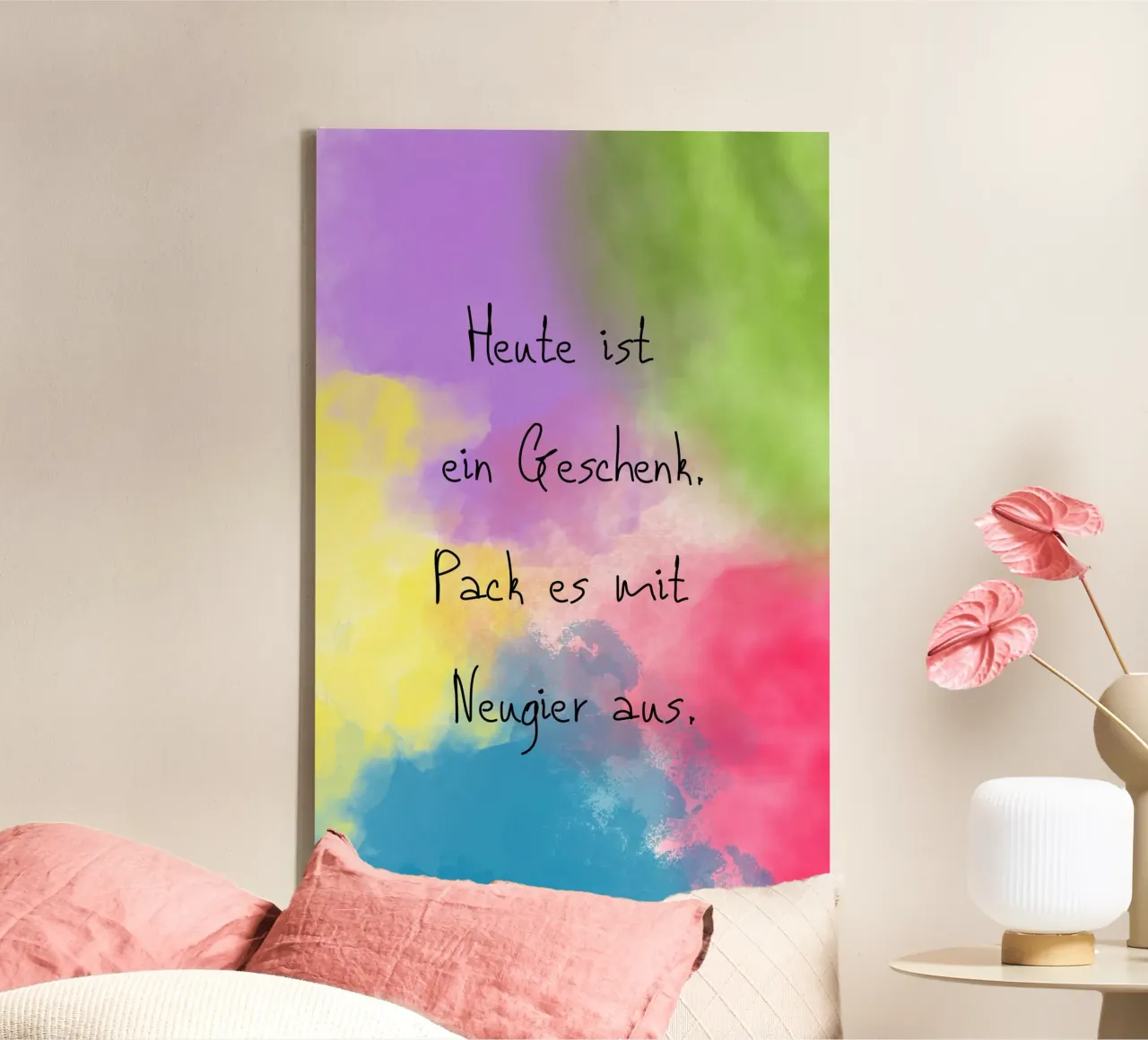 Ein Geschenk tela con Cornice a cassetta da AESTHETIC VIBES by Isabel