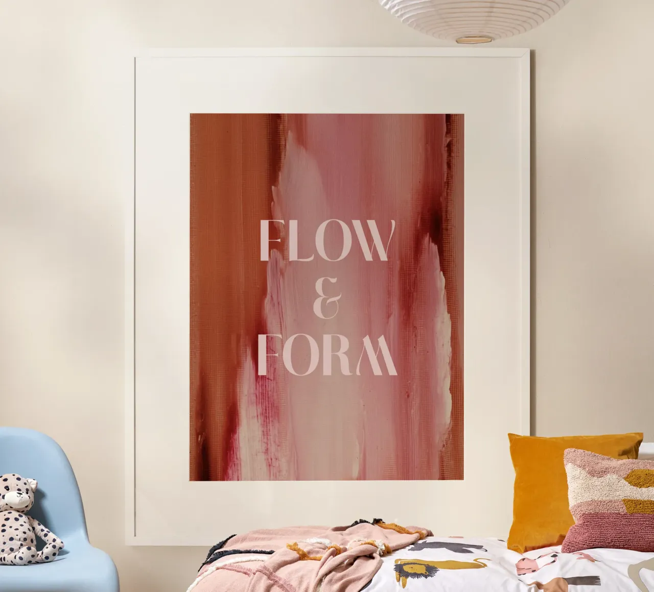 Soft Poems No 22 poster con telaio in alluminio da treechild