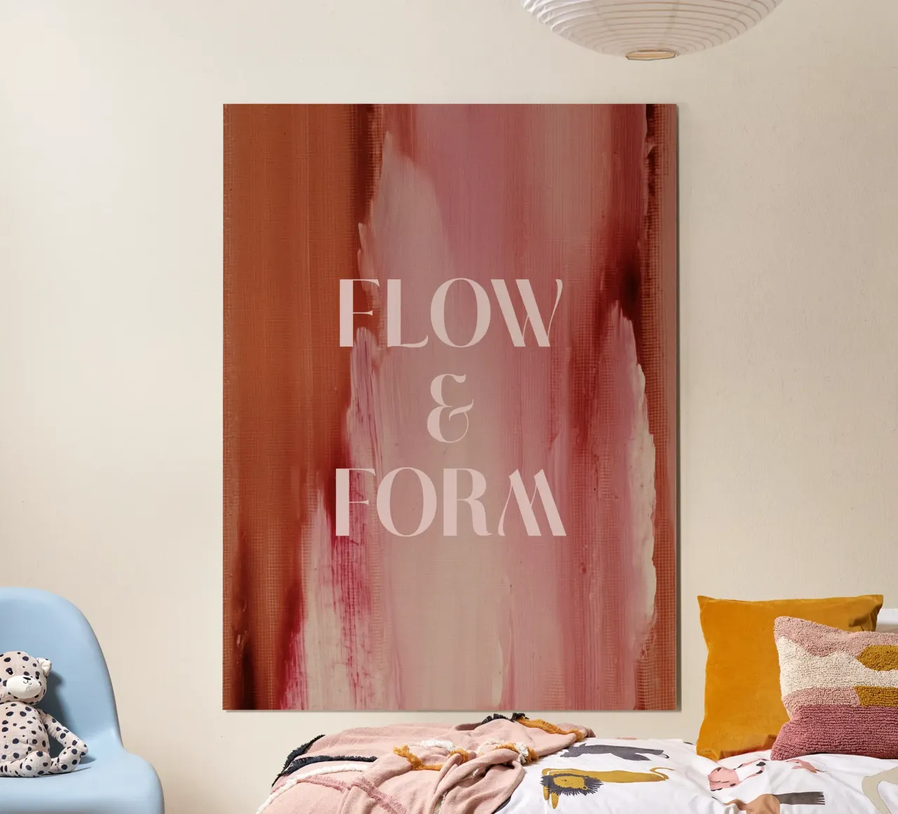 Soft Poems No 22 poster con telaio in alluminio da treechild