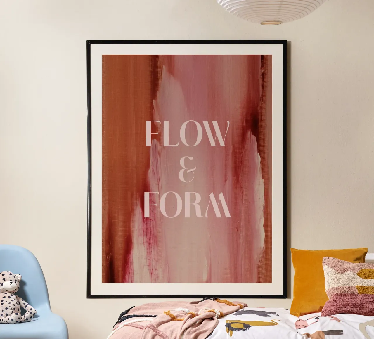 Soft Poems No 22 poster con telaio in alluminio da treechild