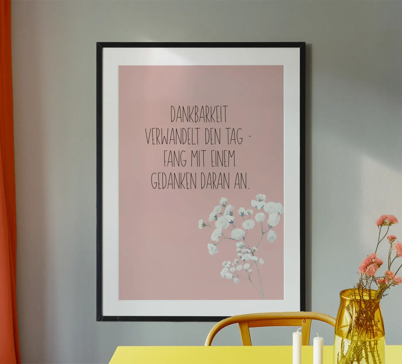 Dankbarkeit poster van isabels_wunderwelt_digital_art