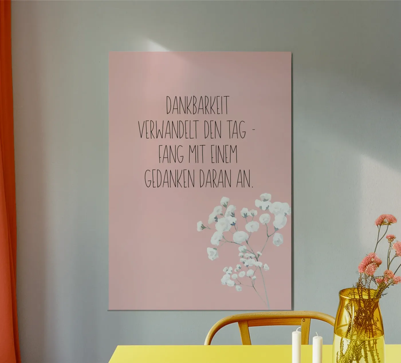 Dankbarkeit poster van isabels_wunderwelt_digital_art