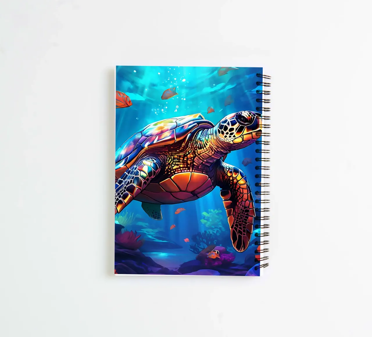 Turtle_style_J_2 spiral notebook by Tierisch bunt by LK