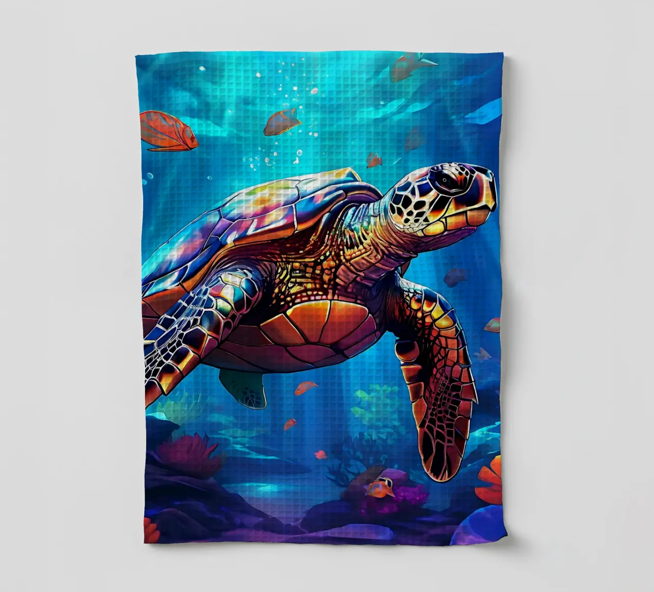 Tortue_style_J_2 torchon de Tierisch bunt by LK