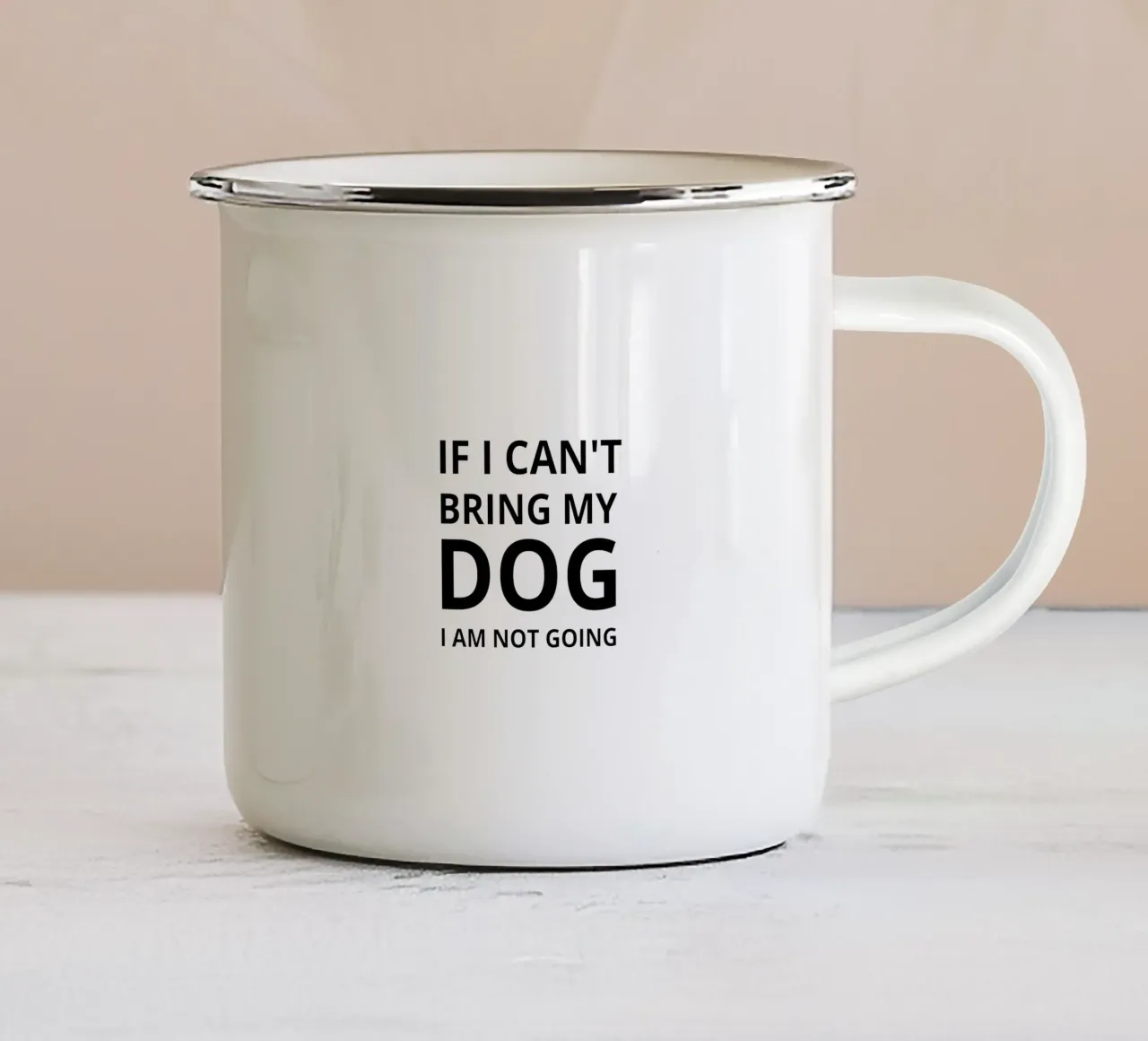 If i can't bring my dog tazza in smalto da Form&Font
