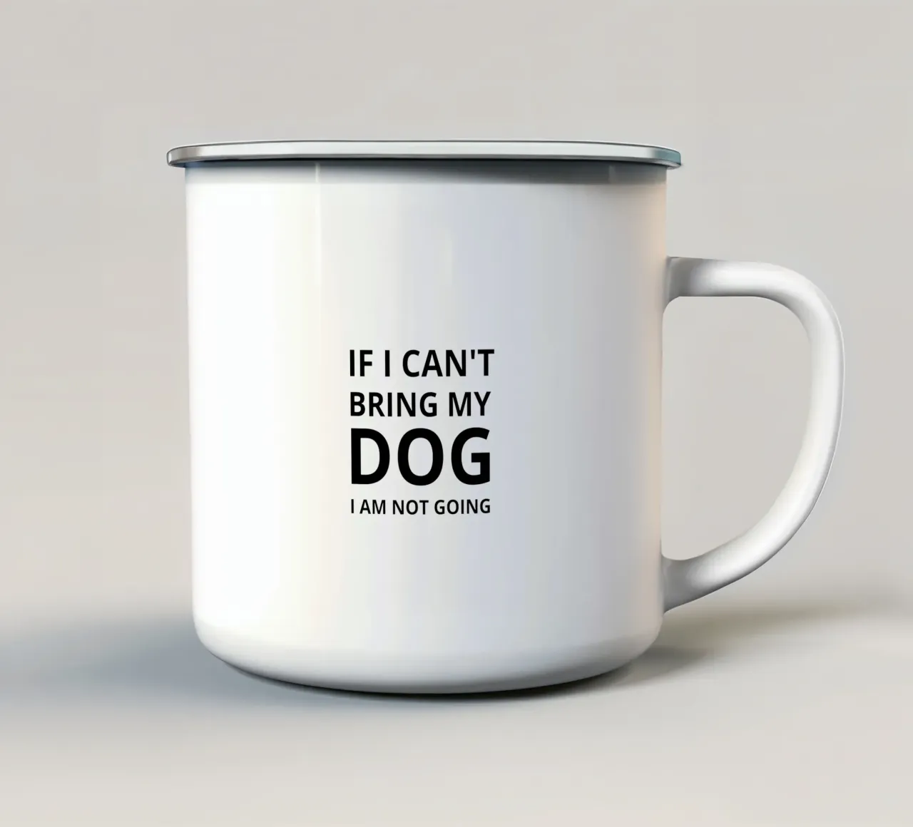 If i can't bring my dog tazza in smalto da Form&Font