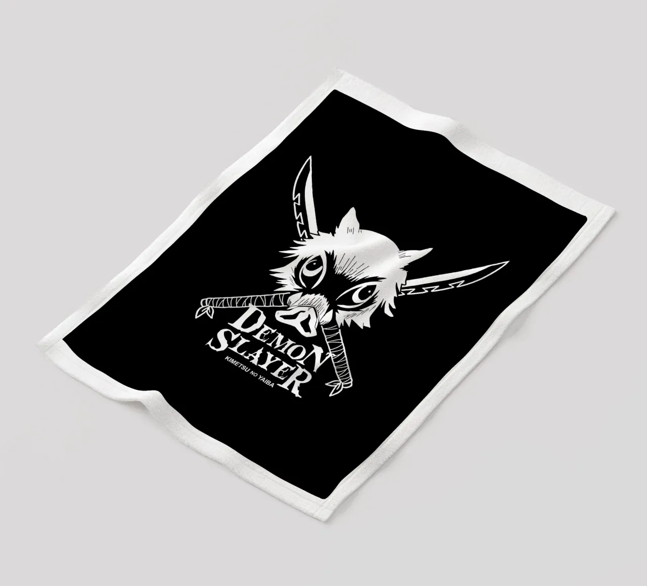 Logomasker Demendoder fleecedeken van https://www.juniqe.com/uk/shop/Henndraws
