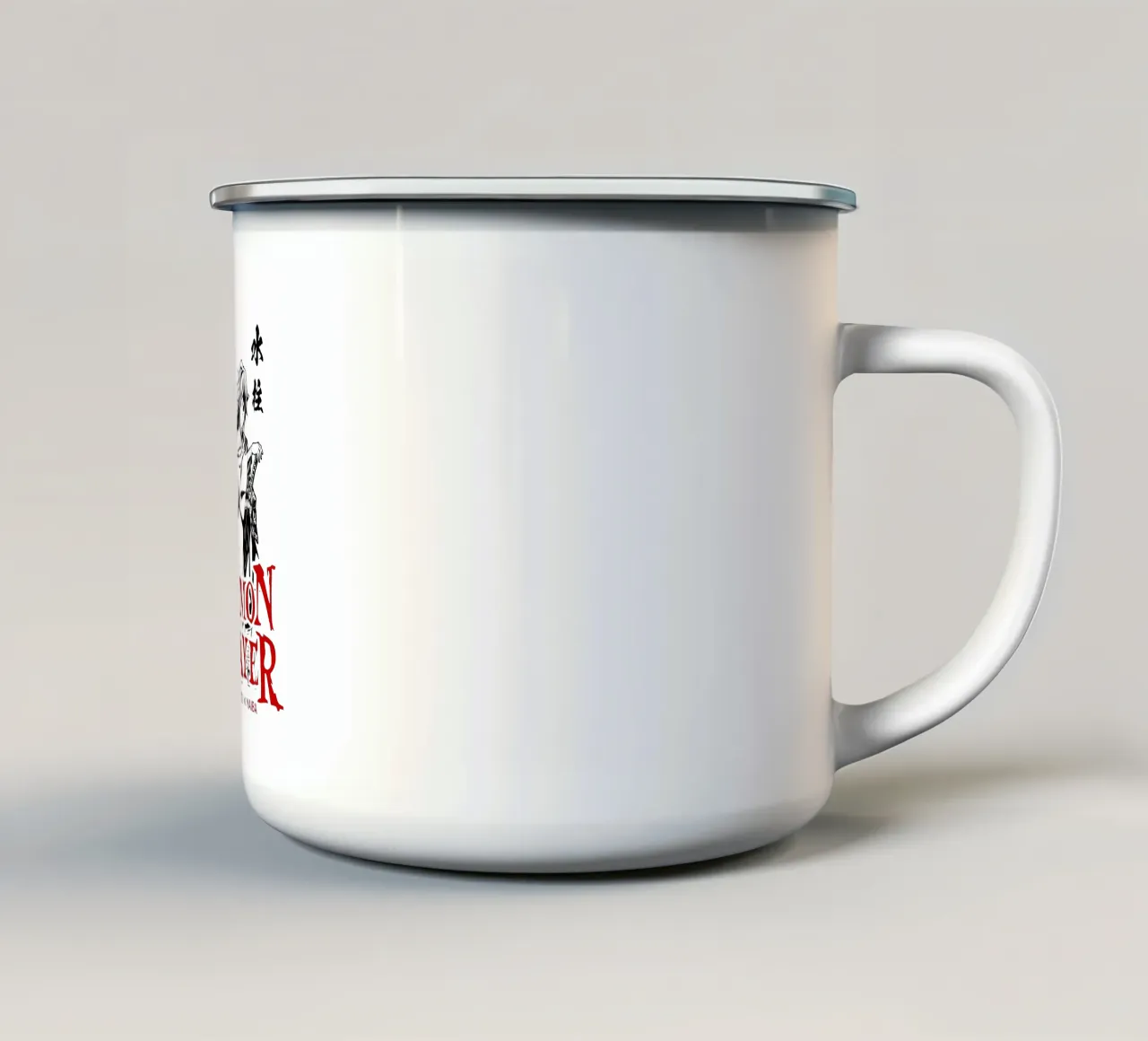 Sumiko Ammazzademoni tazza in smalto da https://www.juniqe.com/uk/shop/Henndraws