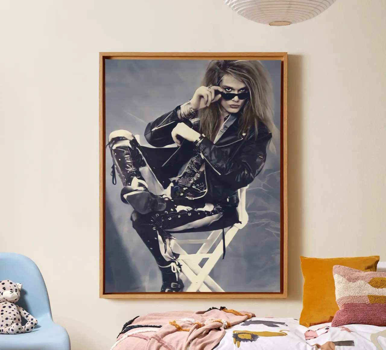 Sebastian Bach Skidrow tela con Cornice a cassetta da Musadad Shop